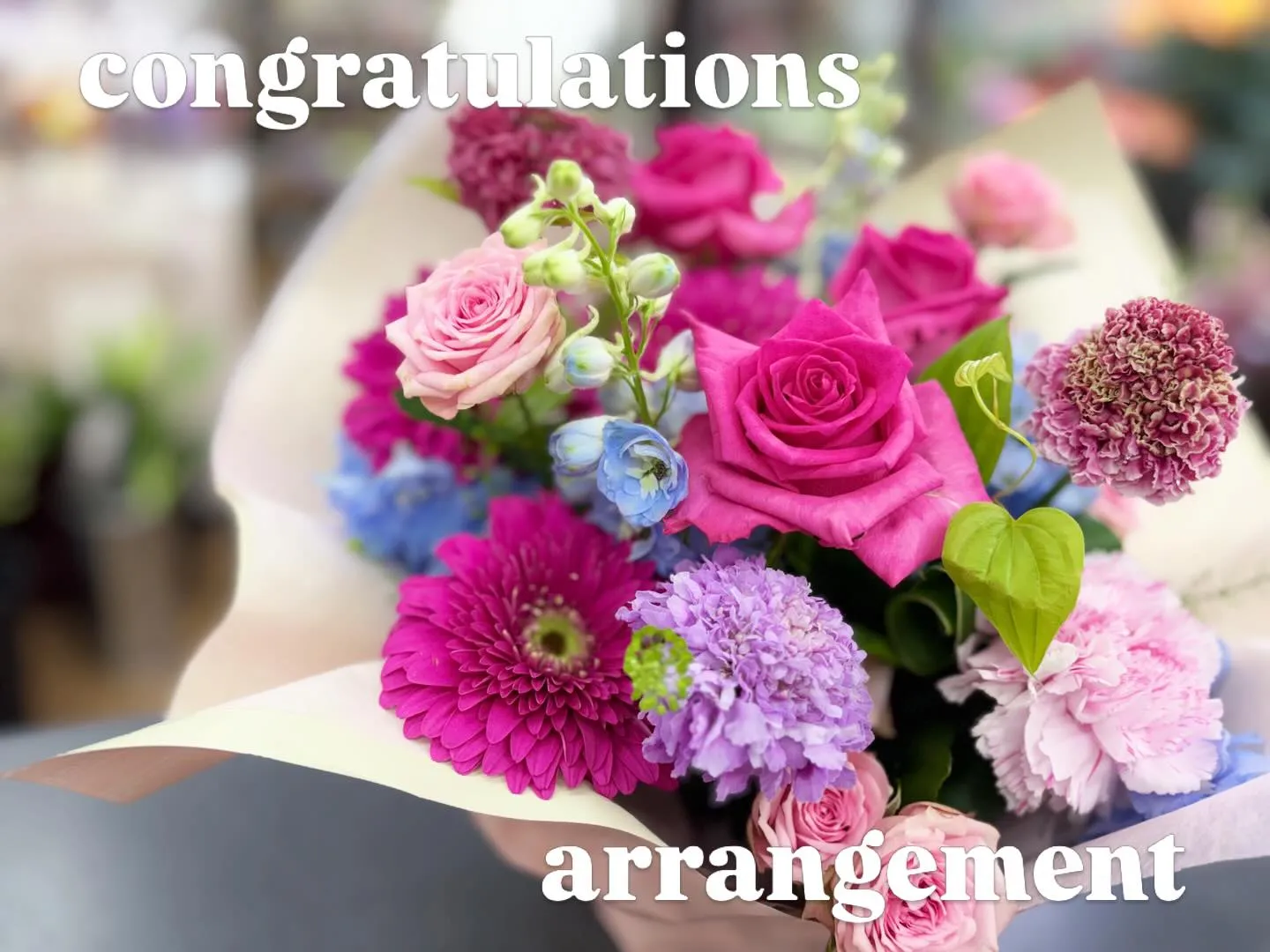 ご結婚祝いに♡*⃝̣◌⑅⃝◍♡◌*⃝̥◍♡ピンク系アレンジメ...