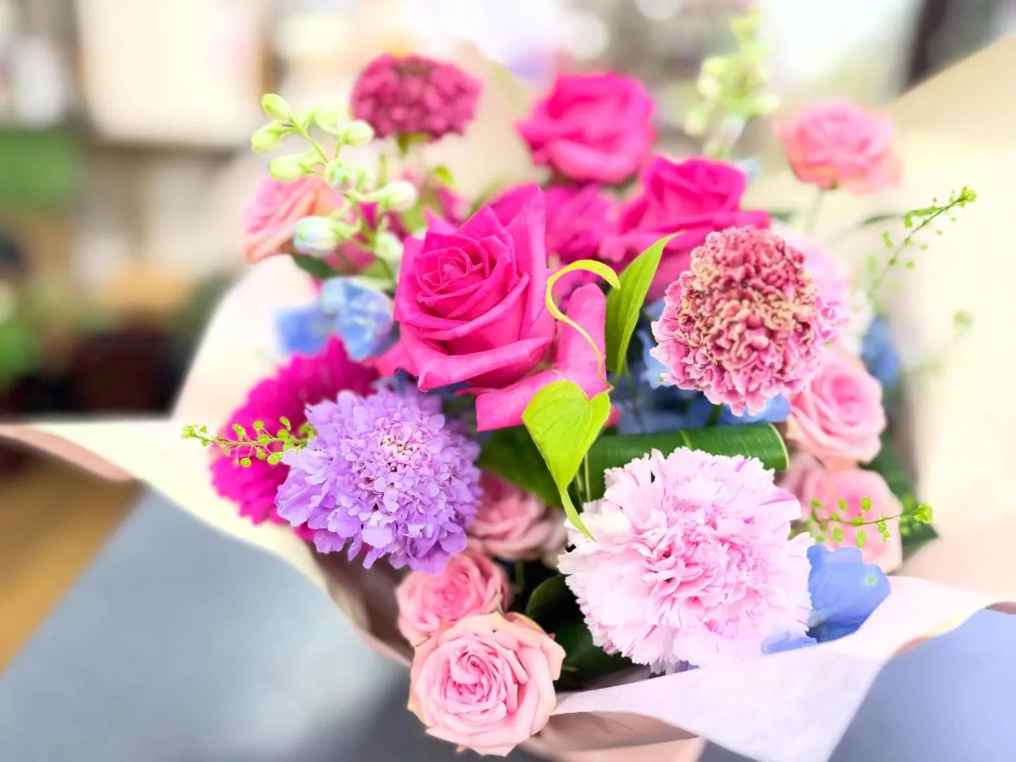 ご結婚祝いに♡*⃝̣◌⑅⃝◍♡◌*⃝̥◍♡ピンク系アレンジメ...