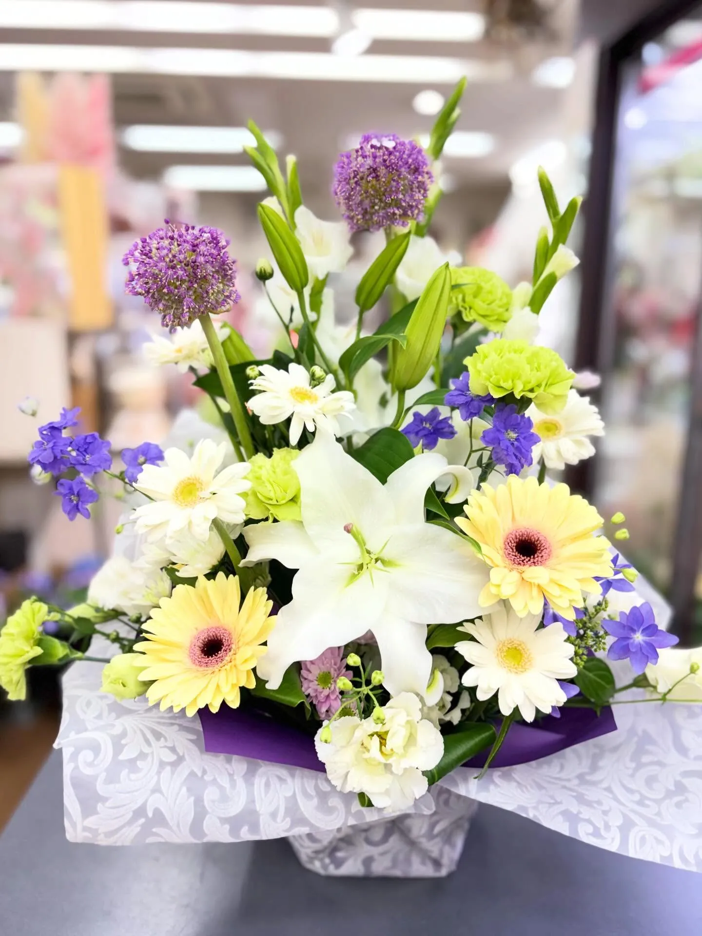 🍃お盆のお花揃いました🍃