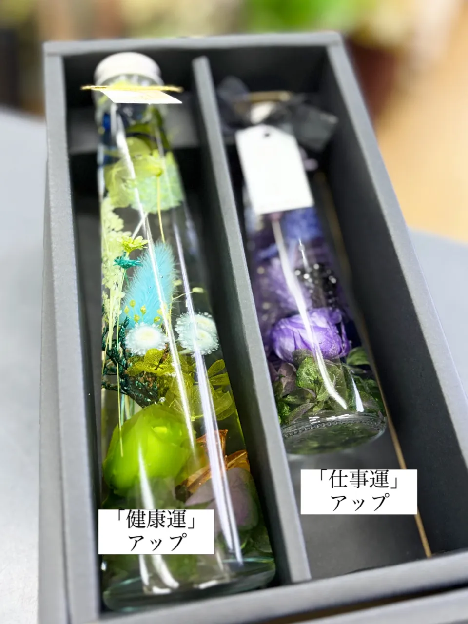 想いを込めて選ばれた風水ハーバリウム 𖤐´- 𓂃٭*·°